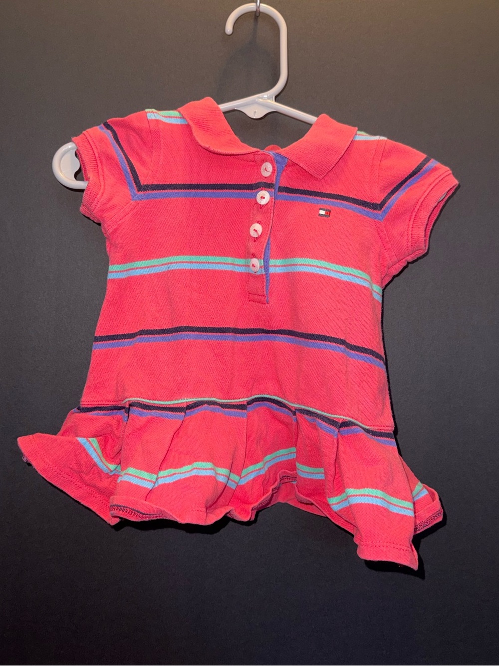 Tommy Hilfiger Pink Striped Polo for Kids